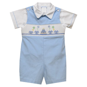 Vive La Fete Vive La Fete Birthday Corduroy Shortall with Short Sleeve Shirt - Little Miss Muffin Children & Home