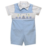 Vive La Fete Vive La Fete Birthday Corduroy Shortall with Short Sleeve Shirt - Little Miss Muffin Children & Home