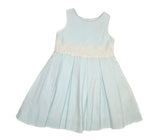 Bailey Boys Bailey Boys Lace Trimmed Porcelain Blue Dress - Little Miss Muffin Children & Home