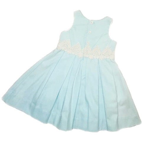 Bailey Boys Bailey Boys Lace Trimmed Porcelain Blue Dress - Little Miss Muffin Children & Home