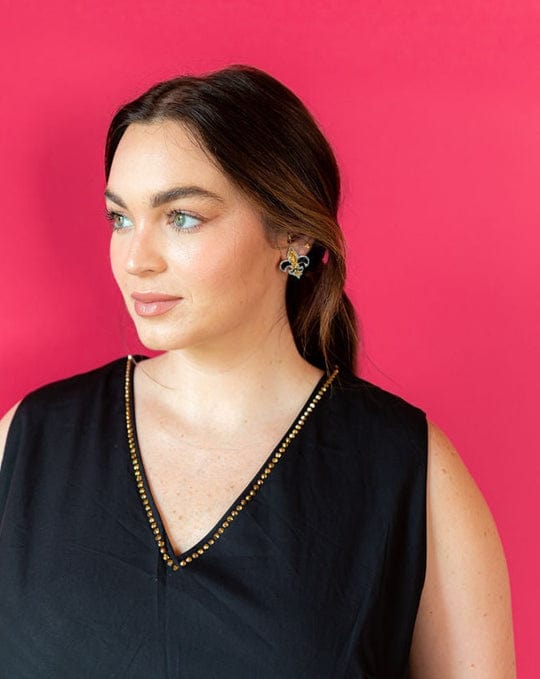 GDL - Golden Lily Golden Lily Fleur de Lis Stud Earrings - Little Miss Muffin Children & Home