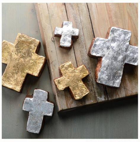 Barbara Biel - Barbara Biel Handmade Metallic Cross - Little Miss Muffin Children & Home