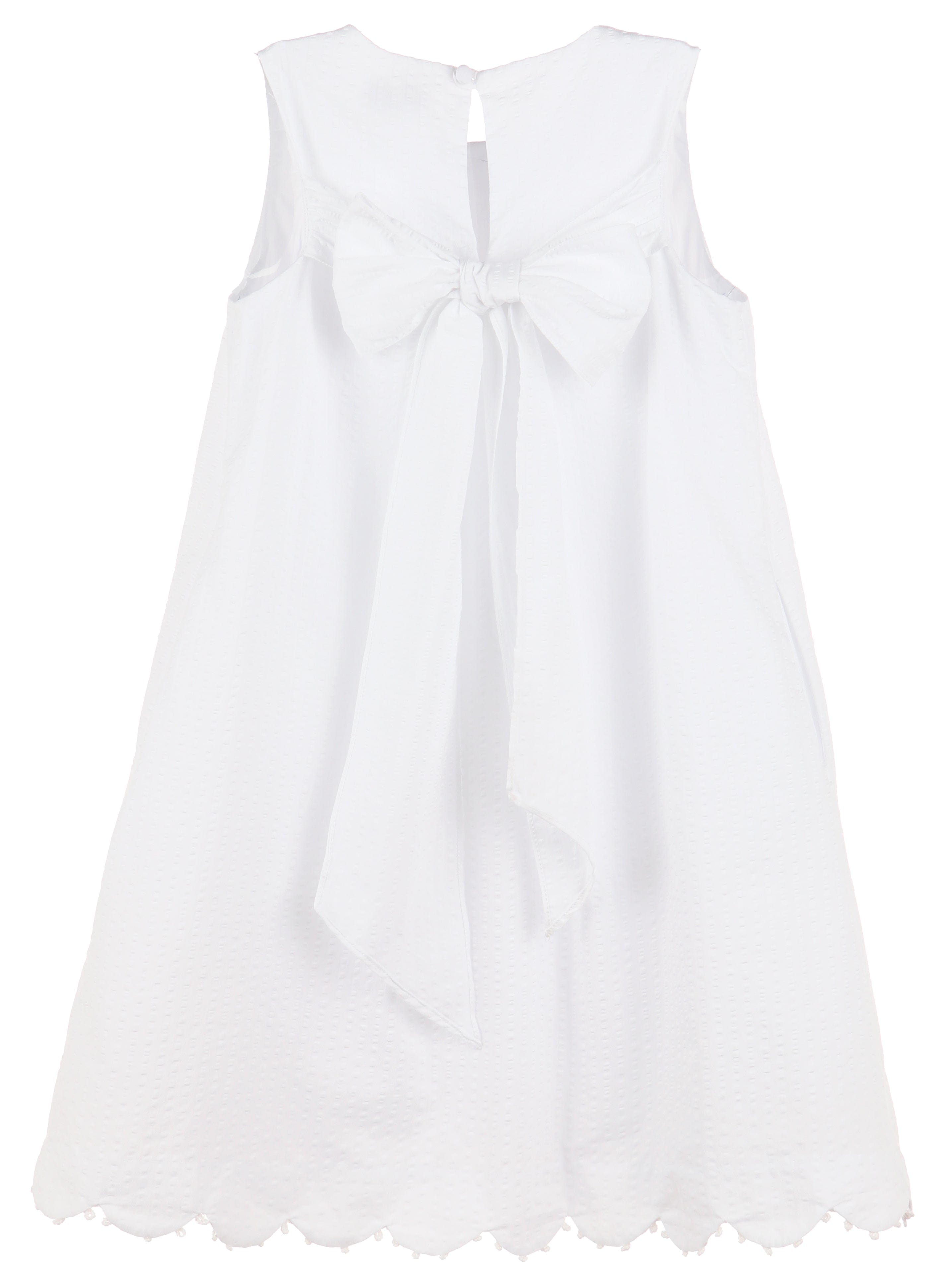 Casero Casero Scalloped Swing Dress - Little Miss Muffin Children & Home