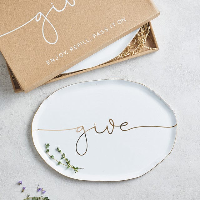 Santa Barbara Design Studio Santa Barbara Design Studio Ceramic Giving Tray - Little Miss Muffin Children & Home