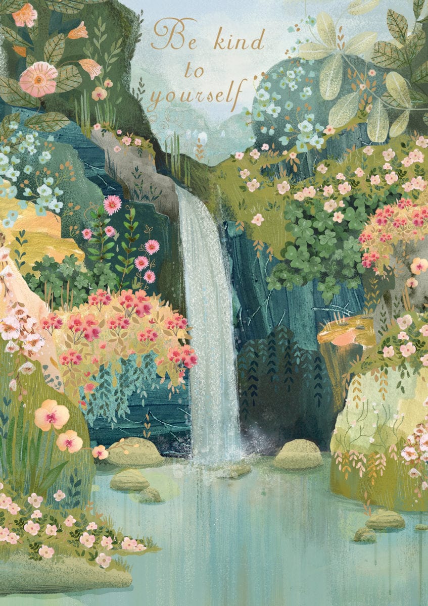 Roger La Borde Roger La Borde Waterfall Kindness Greeting Card - Little Miss Muffin Children & Home
