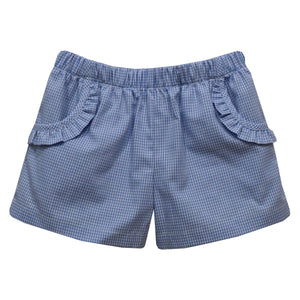 Vive La Fete Vive La Fete Mini Check Girls Short With Ruffle Pocket - Little Miss Muffin Children & Home