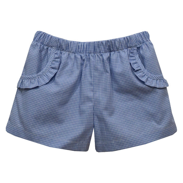 Check Ruffle Detail Mini Shorts - Women - Ready-to-Wear