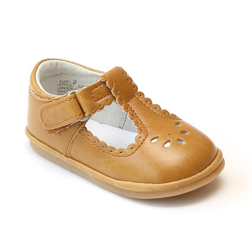 L'amour - L'Amour Baby Girls Scalloped T strap Mary Janes - Little Miss Muffin Children & Home