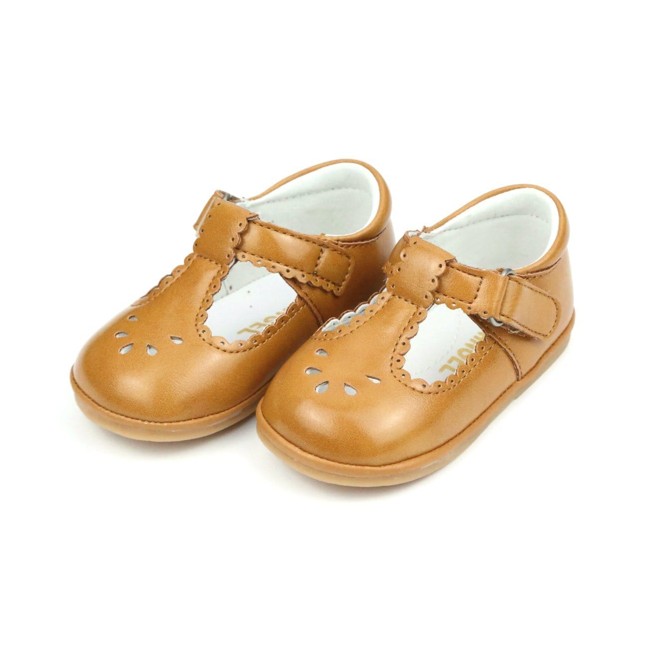 L'amour L'amour Baby Dottie Scalloped T-Strap Metallic Mary Jane - Little Miss Muffin Children & Home