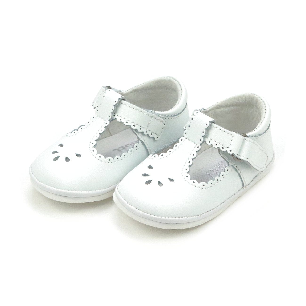 L'amour L'amour Baby Dottie Scalloped T-Strap Metallic Mary Jane - Little Miss Muffin Children & Home