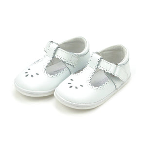 L'amour L'amour Baby Dottie Scalloped T-Strap Metallic Mary Jane - Little Miss Muffin Children & Home