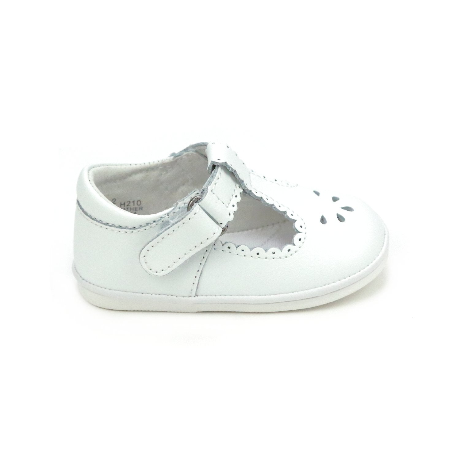 L'amour L'amour Baby Dottie Scalloped T-Strap Metallic Mary Jane - Little Miss Muffin Children & Home