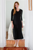 YAL - Yala Yala Haley Crossover Front 3/4 Sleeve Bamboo Nightgown HCG162 - Little Miss Muffin Children & Home