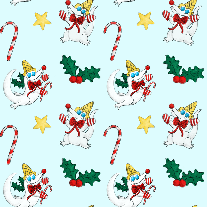 Cleo Creative Co Cleo Creative Co Here Comes Mr. Gator Wrapping Paper - Little Miss Muffin Children & Home