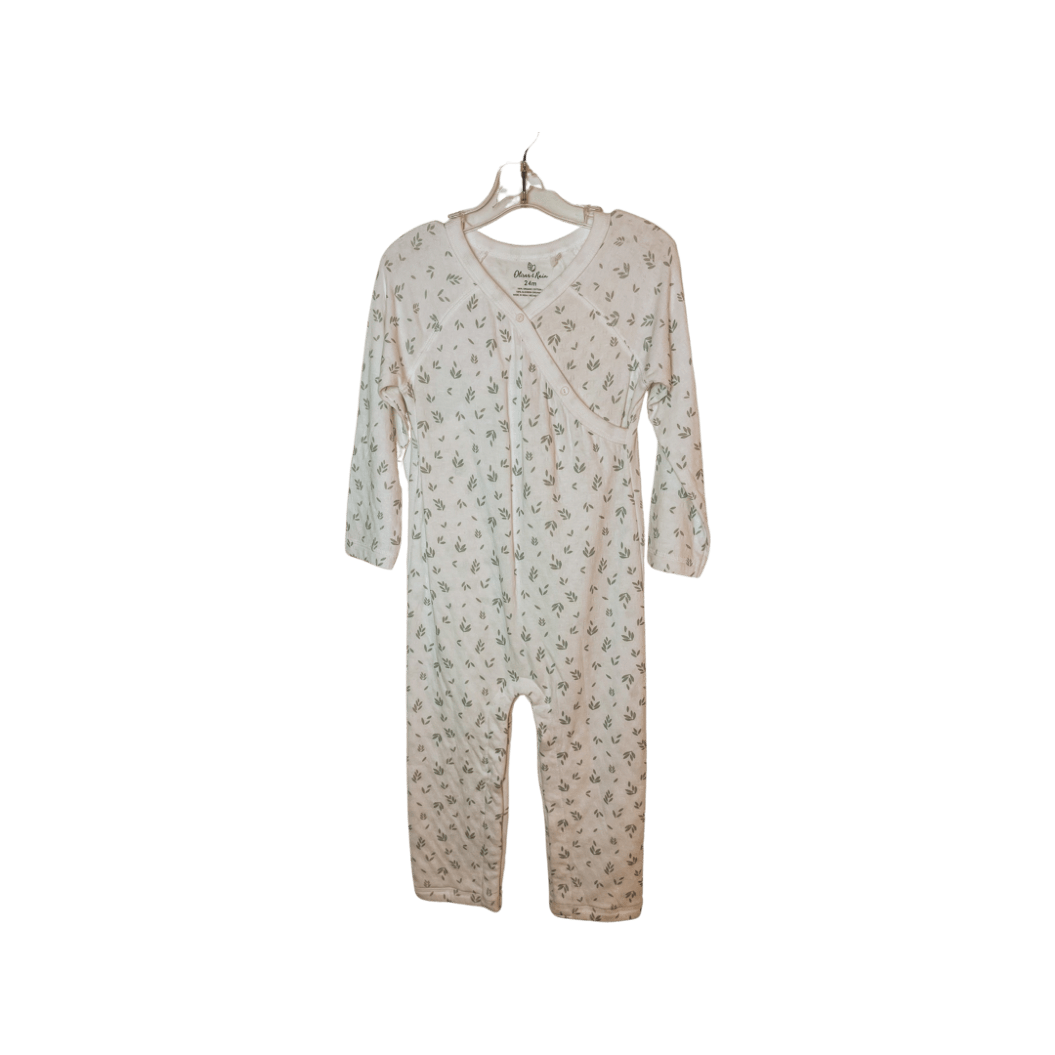 Oliver & Rain White Floral Kimono Jumpsuit - Little Miss Muffin Children & Home