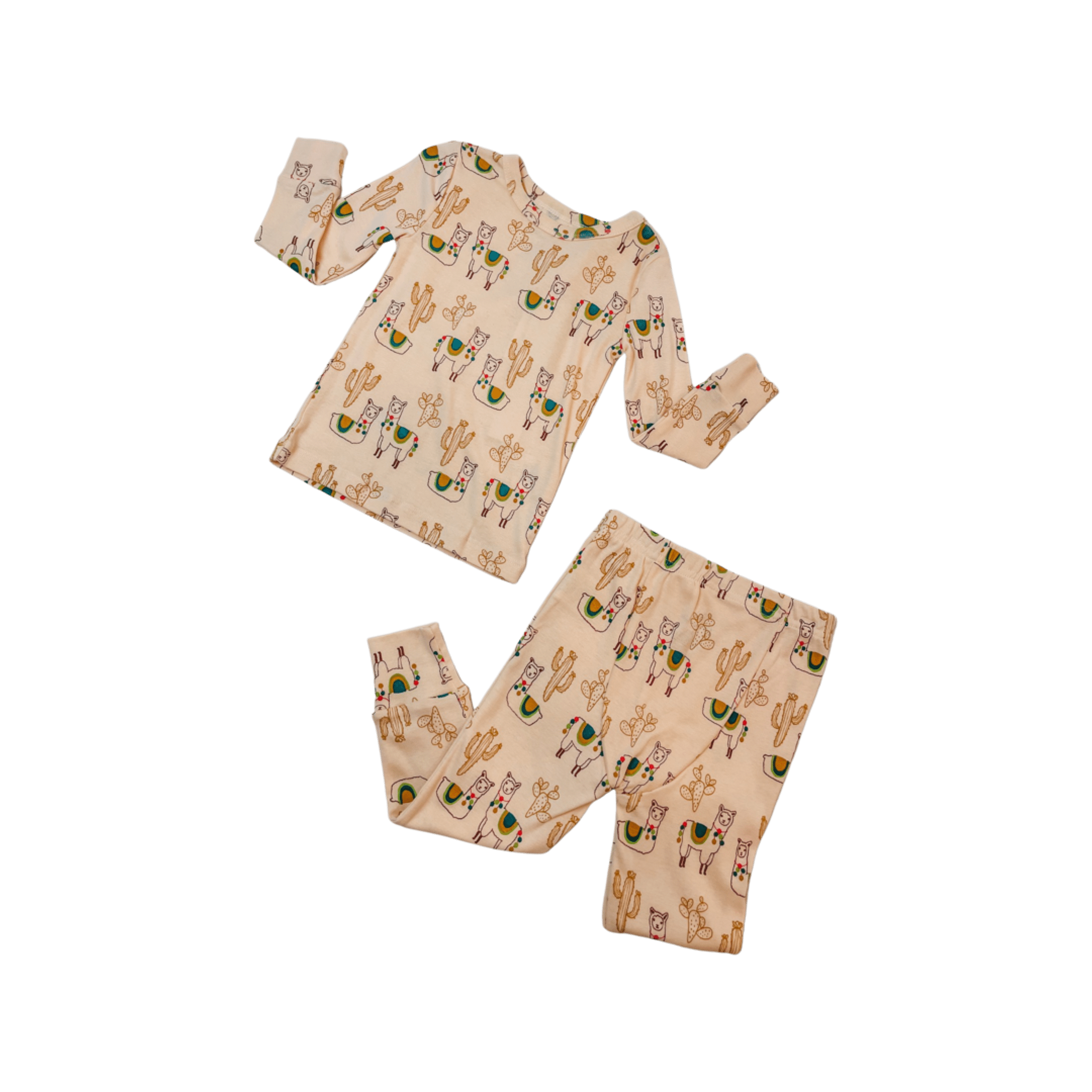 Oliver & Rain Llama 2Pc Pajama set - Little Miss Muffin Children & Home