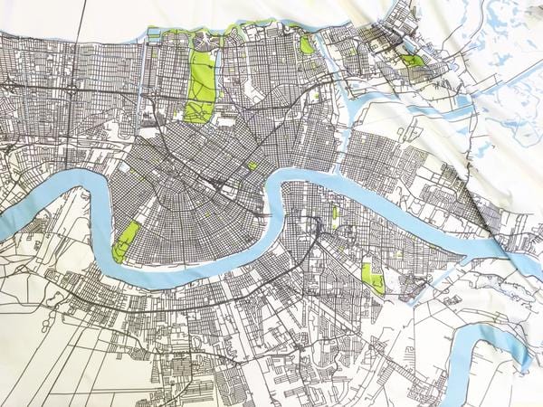 Ellen Macomber Ellen Macomber Nola Map Organic Blanket - Little Miss Muffin Children & Home