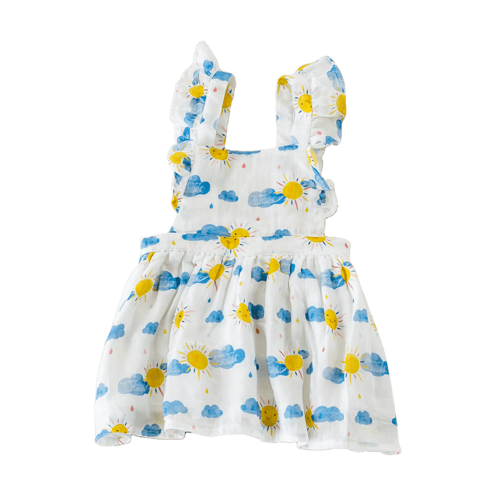 Nola Tawk Nola Tawk You Are My Sunshine Organic Muslin Dress - Little Miss Muffin Children & Home