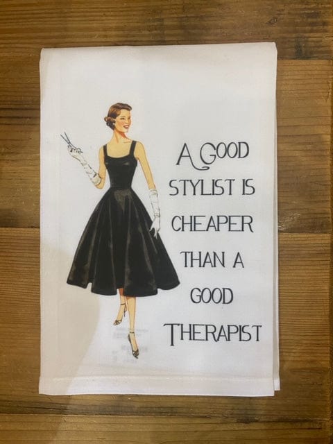 Sassy Talkin - Sassy Talkin "A Good Stylist" Dish Towel - Little Miss Muffin Children & Home