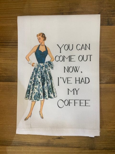 Sassy Talkin - Sassy Talkin "You Can Come Out Now" Dish Towel - Little Miss Muffin Children & Home
