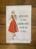 Sassy Talkin - Sassy Talkin "Never Laugh at Your Husband's Choices" Dish Towel - Little Miss Muffin Children & Home