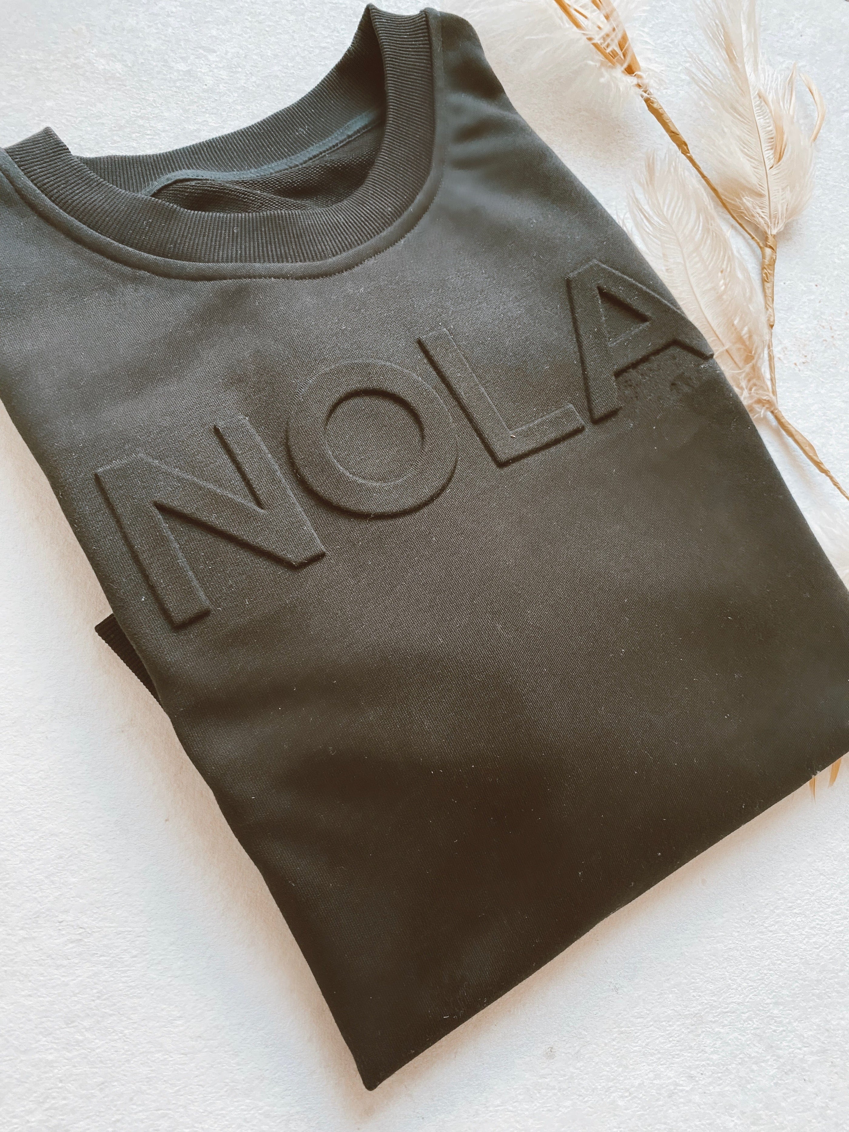 Whereable Art Whereable Art Raising Awareness Sculpted NOLA Sweatshirt - Little Miss Muffin Children & Home