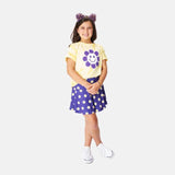BTB - Bon Temps Boutique Bon Temps Boutique Purple & Gold Daisy Sophia Skort - Little Miss Muffin Children & Home