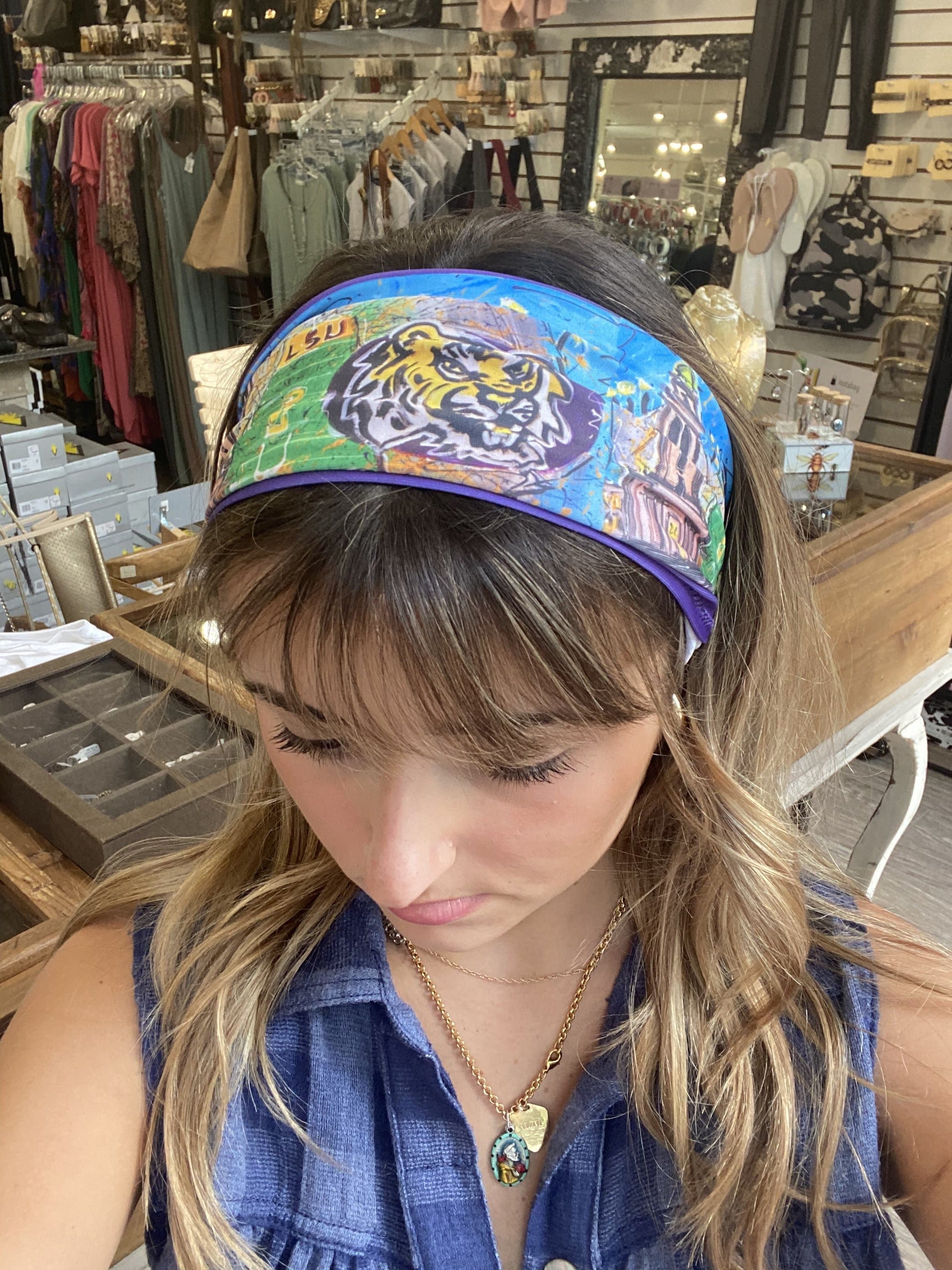 Outback Specialties - LSU Neck Buff/Face Covering - Little Miss Muffin Children & Home