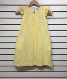 Gabby - Yellow Eyelet A-line Dress - Little Miss Muffin Children & Home