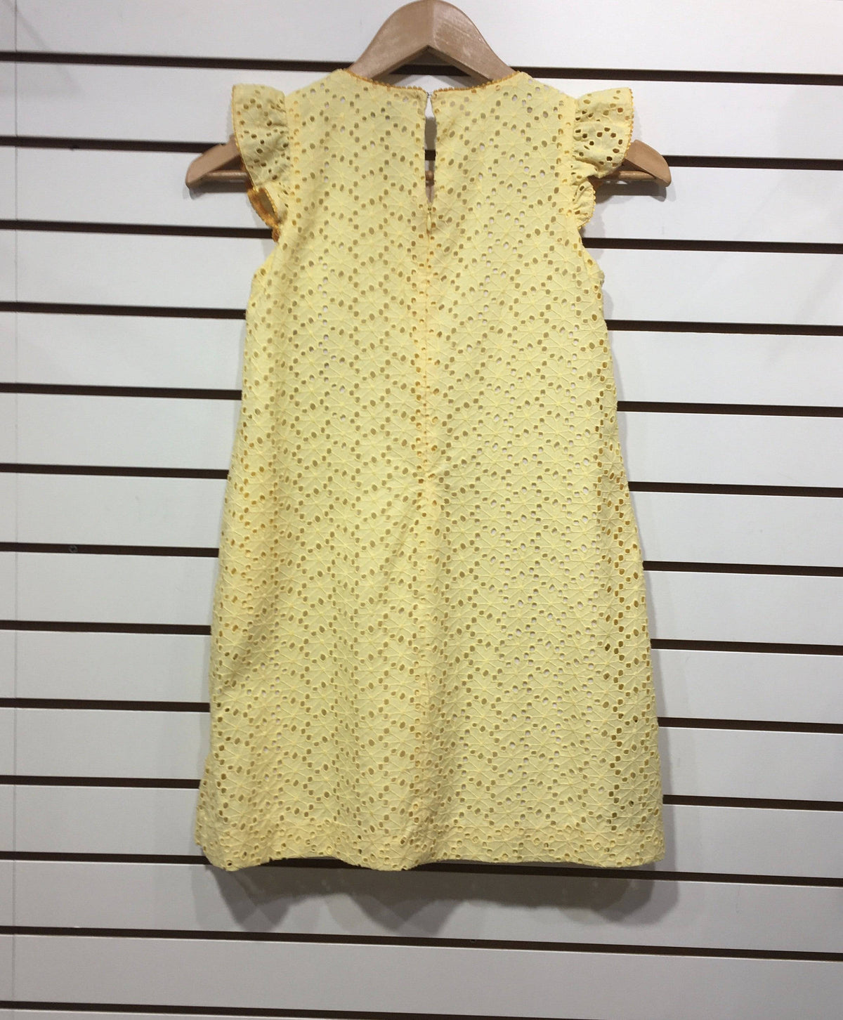 Gabby - Yellow Eyelet A-line Dress - Little Miss Muffin Children & Home