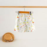 Nola Tawk Nola Tawk Come Sail Away Organic Muslin Shorts - Little Miss Muffin Children & Home