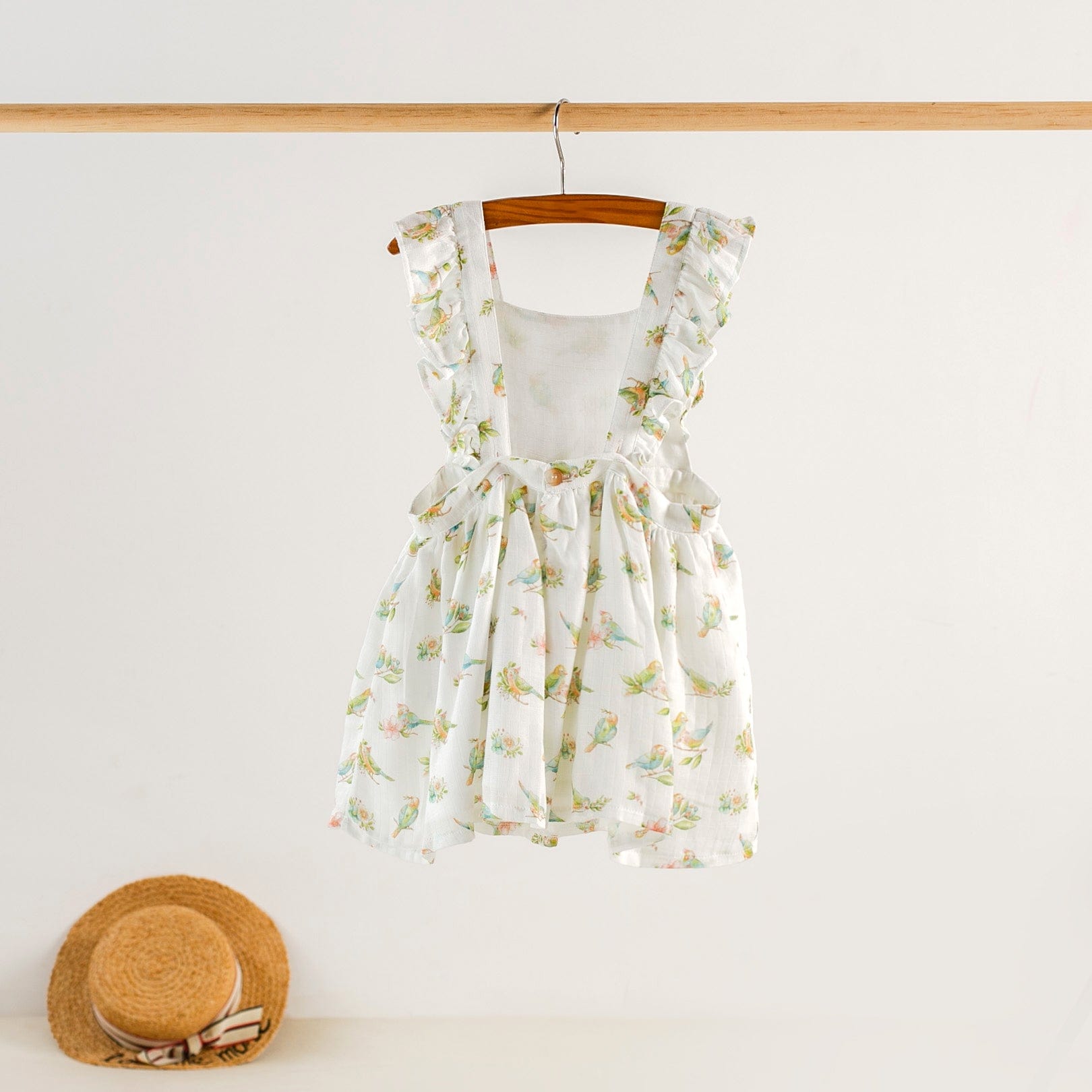 Nola Tawk Nola Tawk Tweethearts Organic Muslin Dress - Little Miss Muffin Children & Home