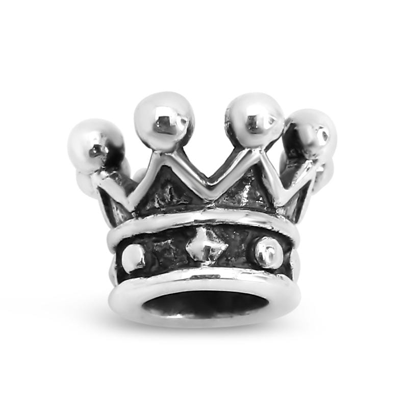 Charming Louisiana Sterling Silver Crown Charm