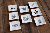 Second Line Ventures The Parish Line Black and White Laissez Trinket Tray - Little Miss Muffin Children & Home
