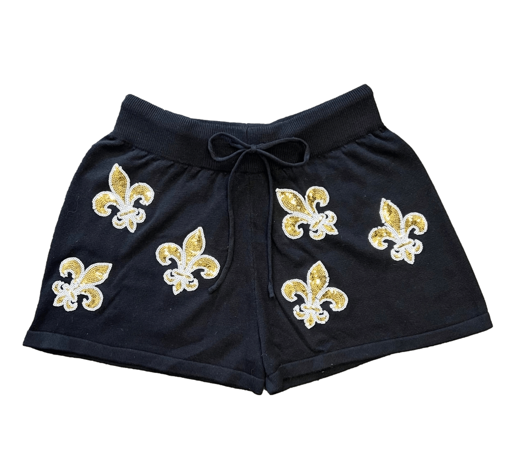 Sparkle City Sparkle City Fleur De Lis Takeover Shorts - Little Miss Muffin Children & Home