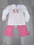 Vive La Fete Vive La Fete Pink Carrousel Shirt and Pant Set - Little Miss Muffin Children & Home