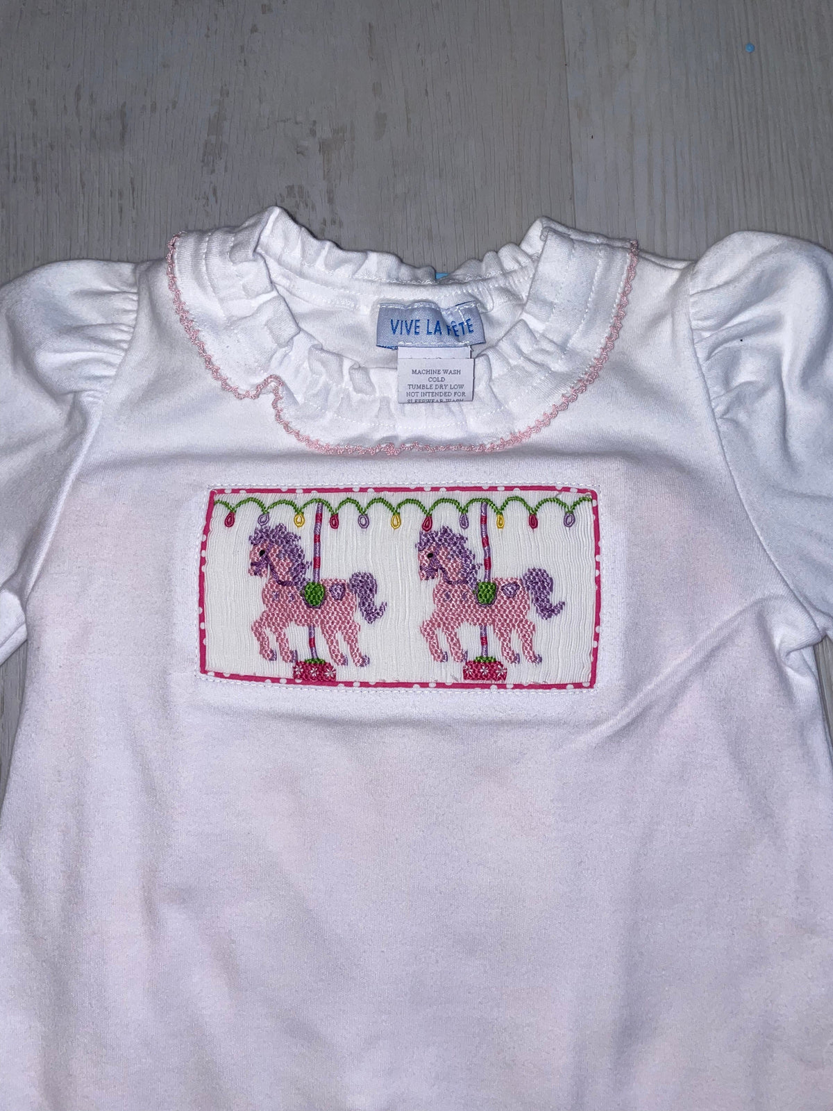 Vive La Fete Vive La Fete Pink Carrousel Shirt and Pant Set - Little Miss Muffin Children & Home