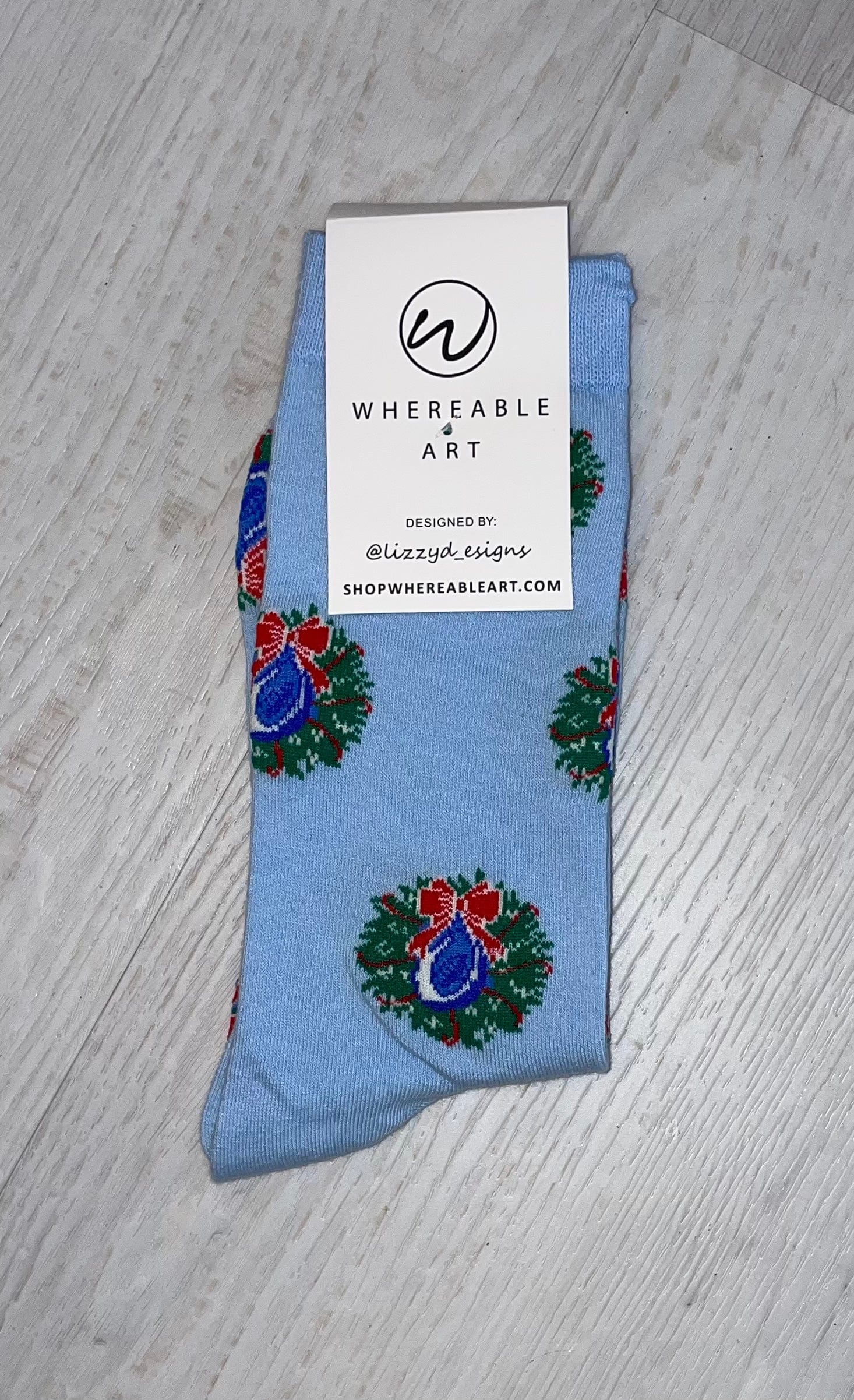 Whereable Art Whereable Art Oscar The Oyster Christmas Socks - Little Miss Muffin Children & Home