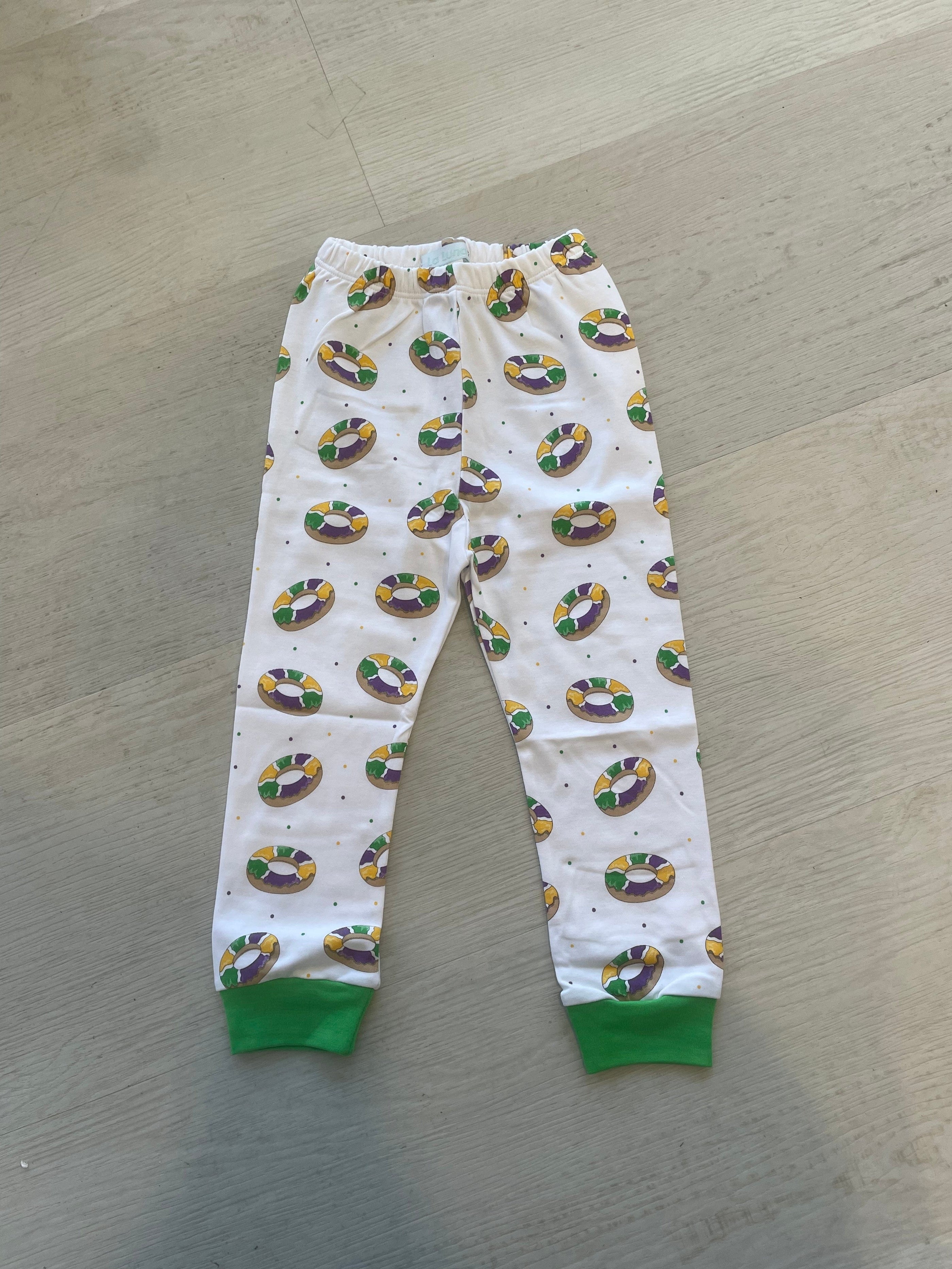 Lulu Bebe Lulu Bebe Mardi Gras King Cake Boy PJ Set - Little Miss Muffin Children & Home