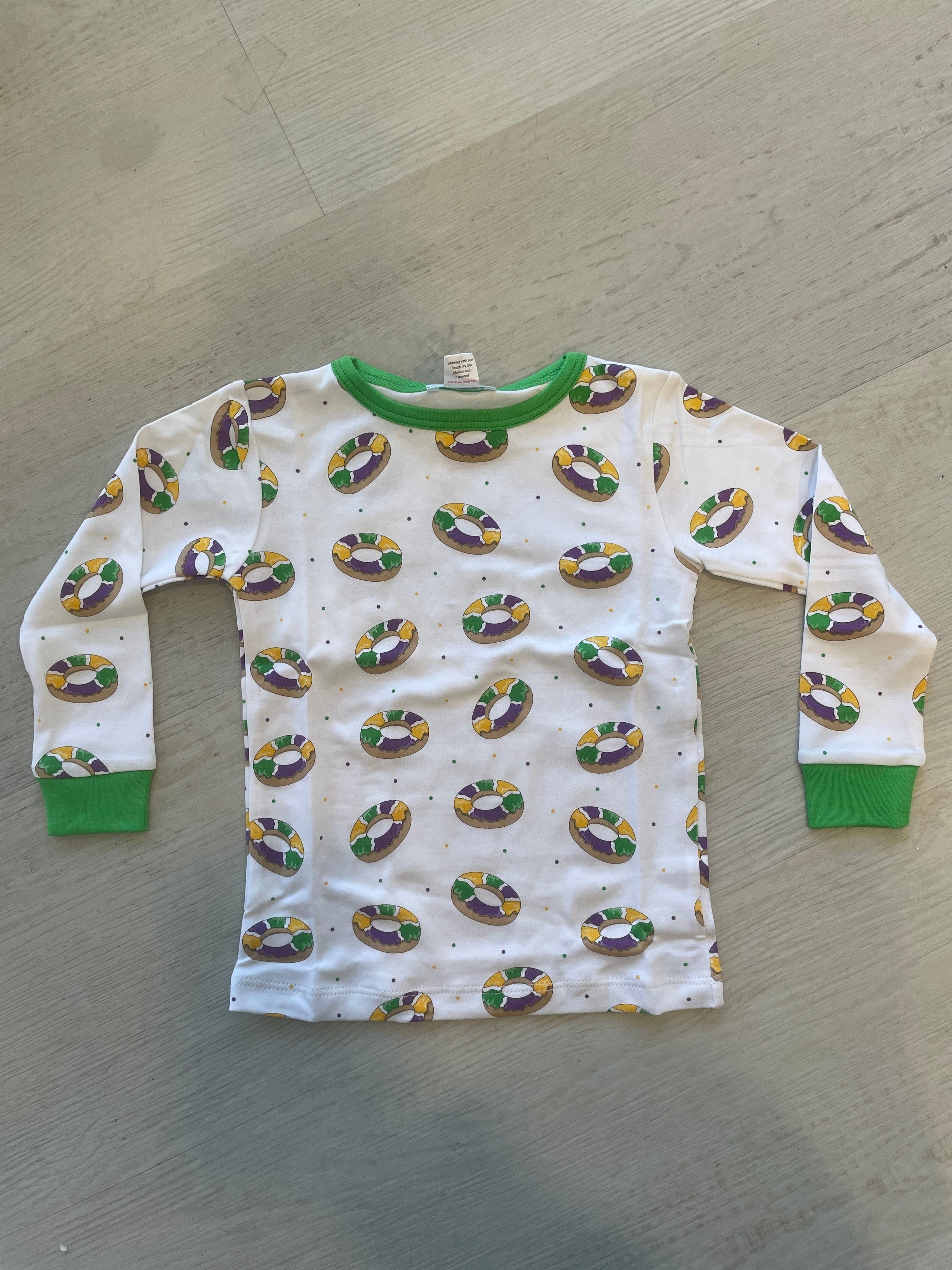 Lulu Bebe Lulu Bebe Mardi Gras King Cake Boy PJ Set - Little Miss Muffin Children & Home