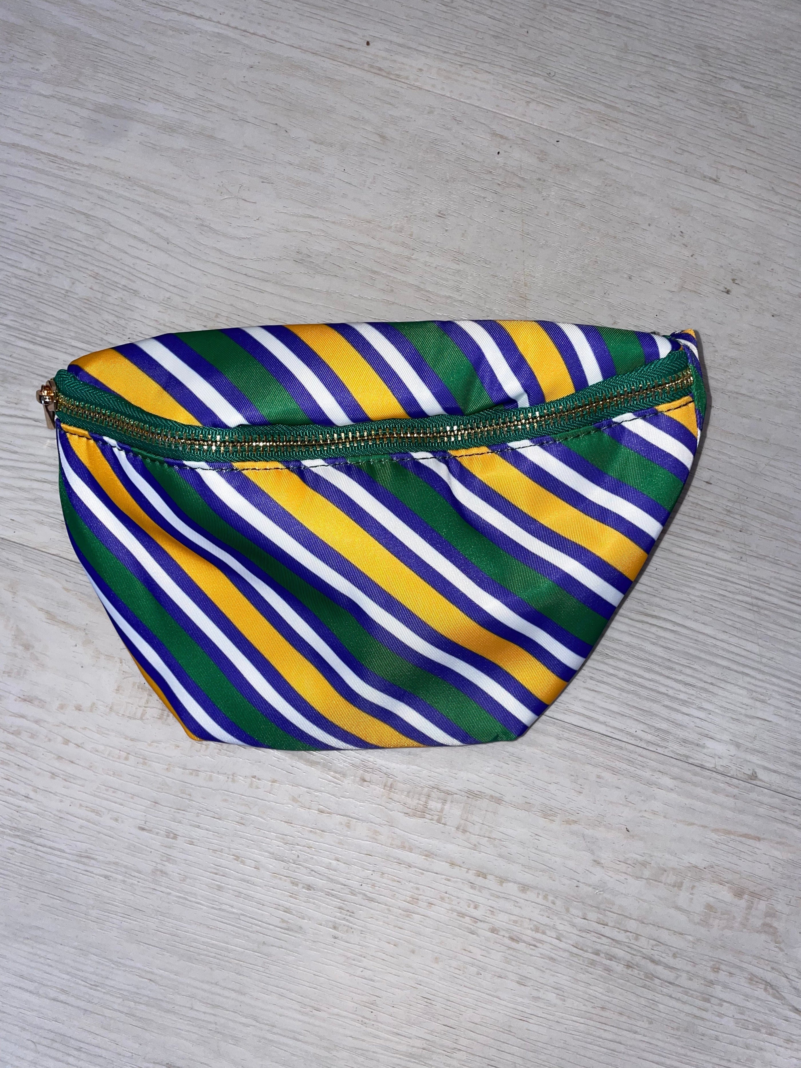 Bon Temps Boutique Bon Temps Boutique Mardi Gras Krewe Stripe Fanny Pack - Little Miss Muffin Children & Home