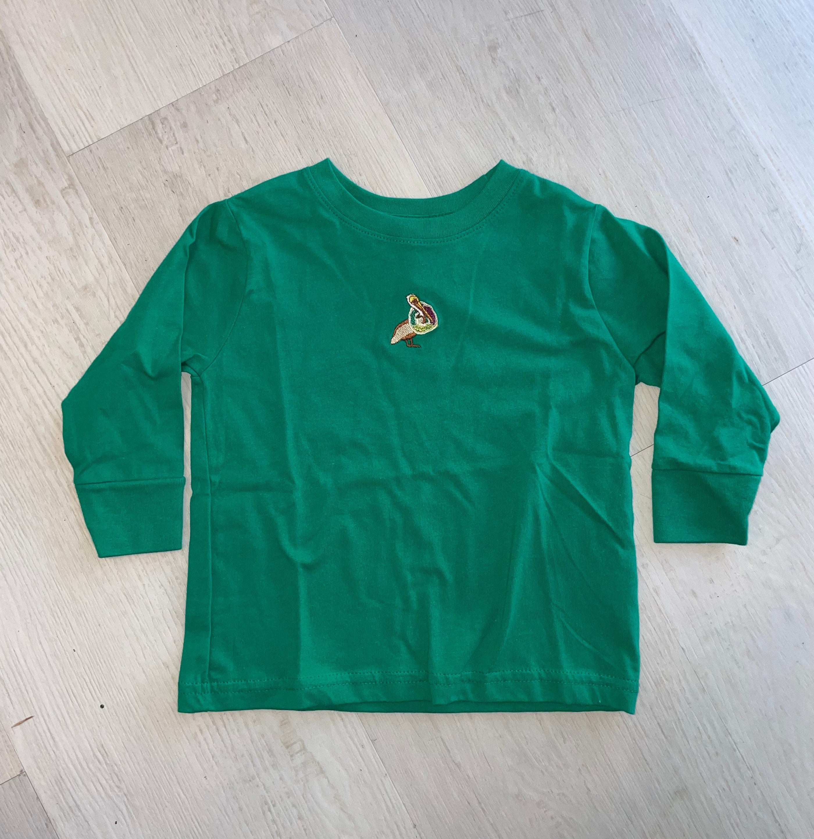 Whereable Art Whereable Art Mardi Gras Pelican Youth Long Sleeve T-Shirt - Little Miss Muffin Children & Home