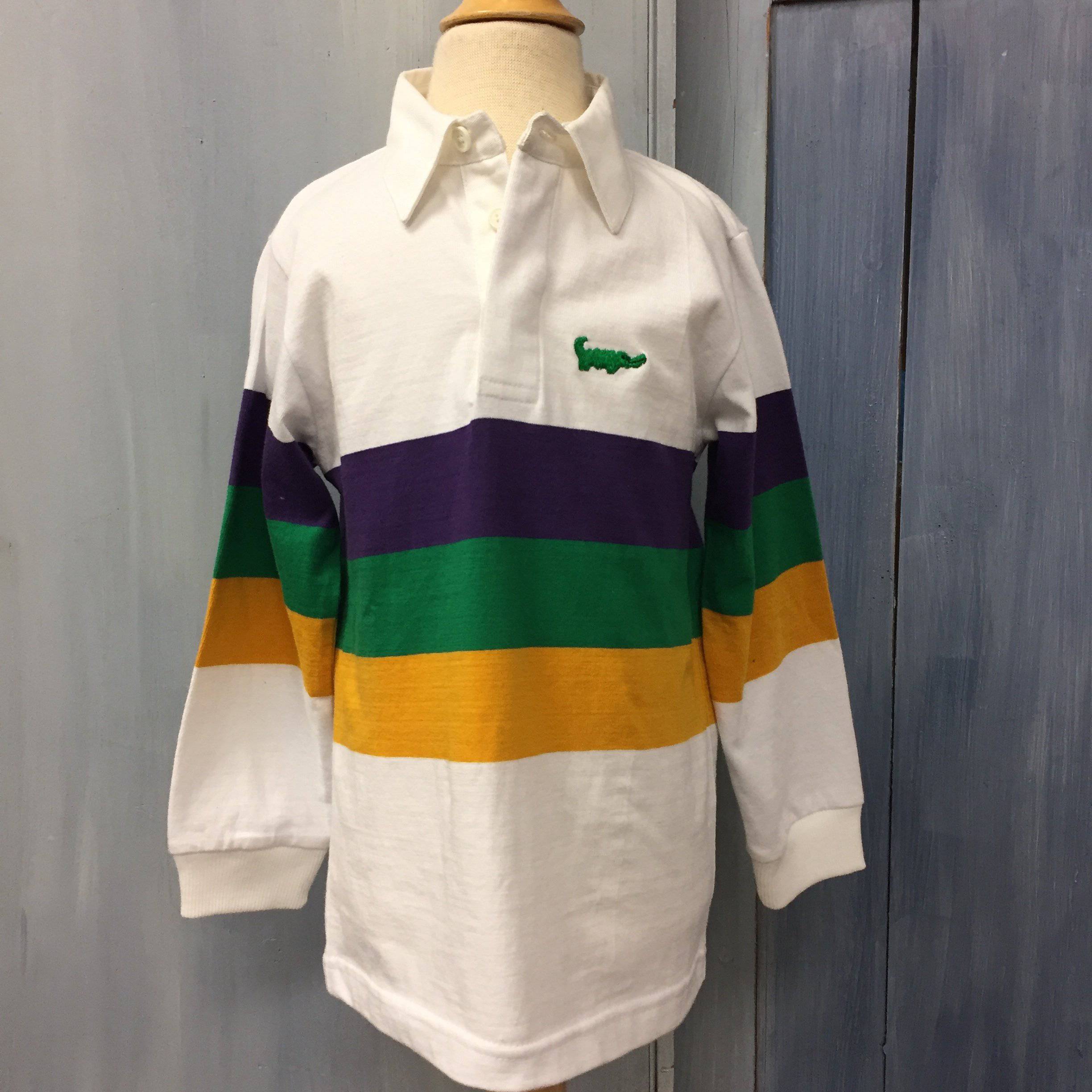 Me Me's Children - Me Me's Long Sleeve Mardi Gras Rugby Shirt - Little Miss Muffin Children & Home