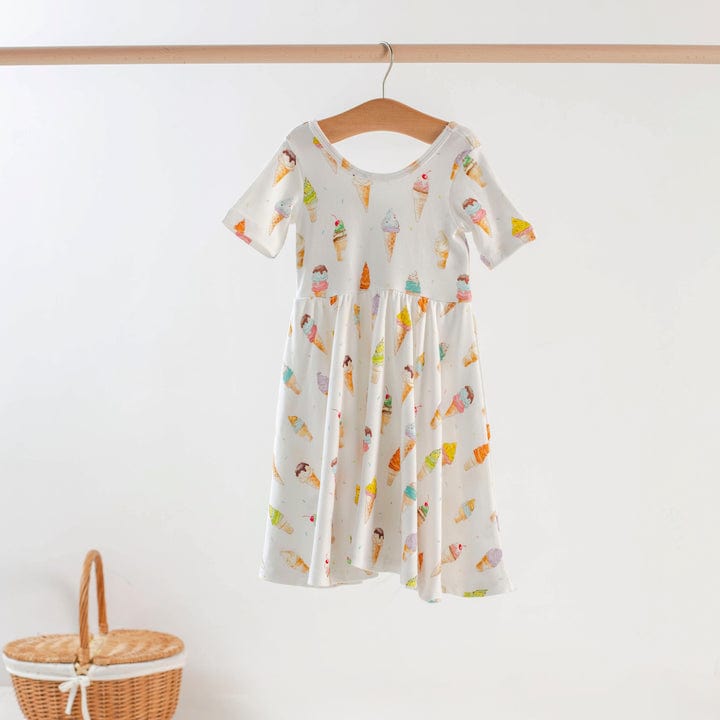 Nola Tawk Nola Tawk Day Dreams & Ice Cream Organic Cotton Twirl Dress - Little Miss Muffin Children & Home