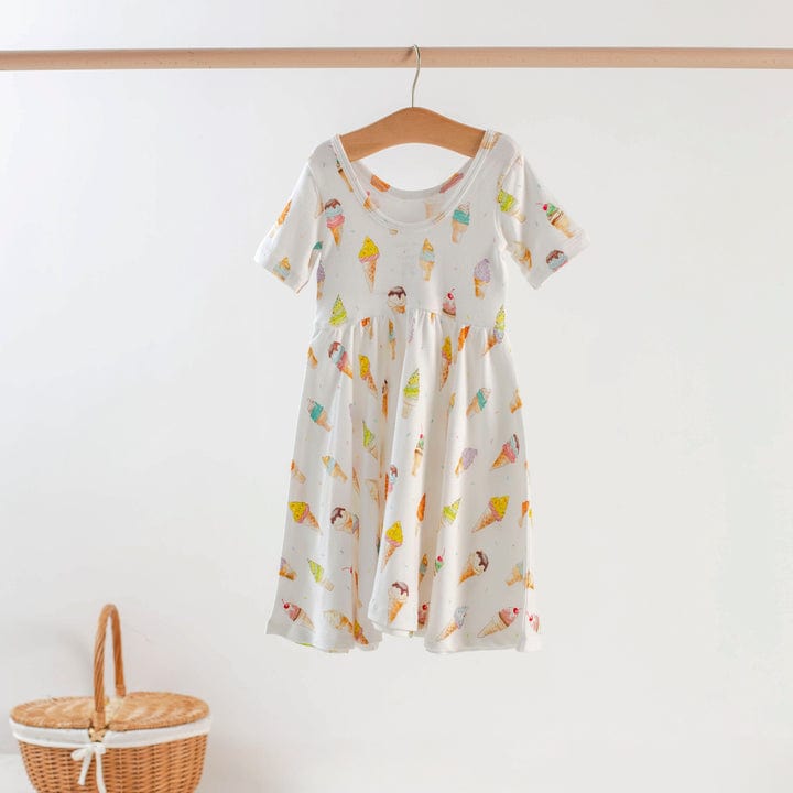 Nola Tawk Nola Tawk Day Dreams & Ice Cream Organic Cotton Twirl Dress - Little Miss Muffin Children & Home