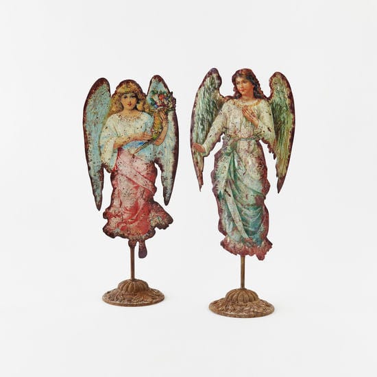 180 - 180 Degrees 180 Degrees Metal Angel on Base - Little Miss Muffin Children & Home