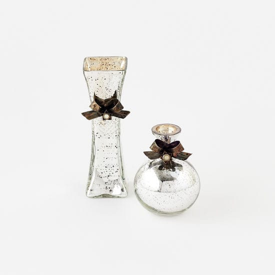 180 - 180 Degrees 180 Degrees Glass Metal Bow Vase - Little Miss Muffin Children & Home