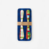 180 - 180 Degrees 180 Degrees Steel and Brass Plaid Spreader Set - Little Miss Muffin Children & Home