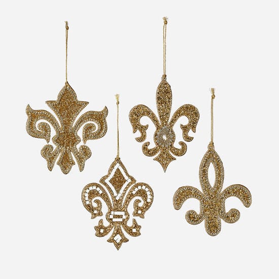 180 - 180 Degrees 180 Degrees Jewel Fleur-de-lis Ornament - Little Miss Muffin Children & Home