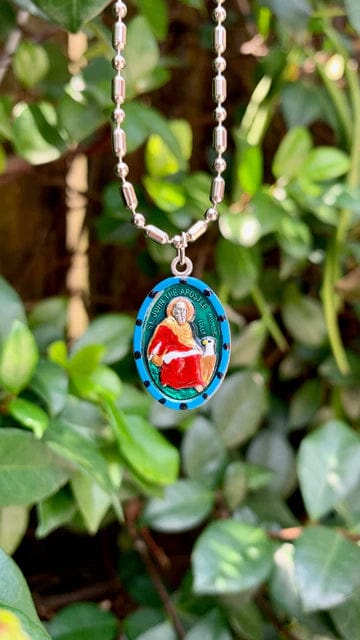 Saints For Sinners Saints For Sinners St. John the Apostle Hand Painted Medal - Little Miss Muffin Children & Home